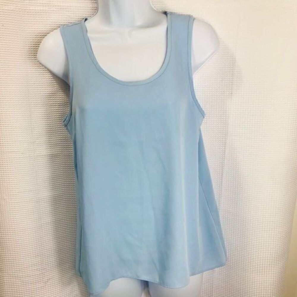 Nine west sky blue Tank Top blouse size  XS .0438